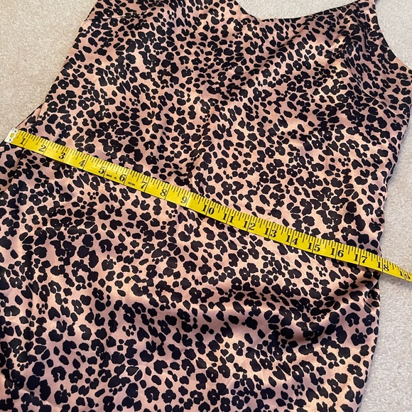 NWOT C’est Moi Large Leopard Satin Slip dress - Picture 6 of 9